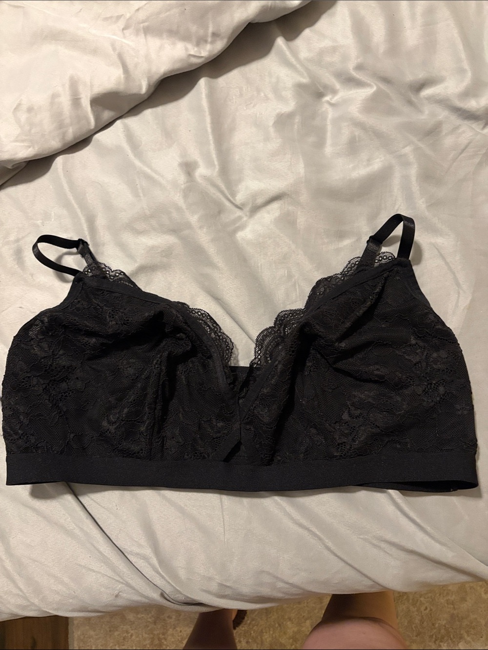 Torrid Black Lace Wireless Bralette - Women Intimates